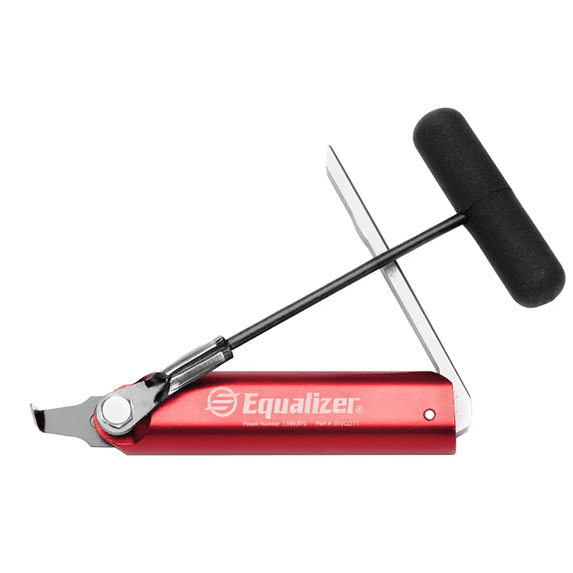 Equalizer Quickknife Fully Adjustable Cold Knife Auto Glass Removal Tool Quick Blade Change Lever System Ergonomic Aluminum Handle Includes Z2 Blade Made in USA