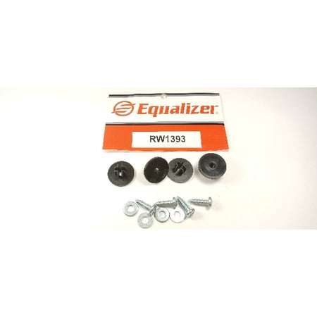 Equalizer RW1393 Universal Auto Door, Window Glass, Attachments Clips For Rivet Style Applications (4 Pack)