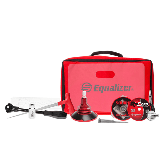Equalizer Viper Deluxe Kit VIP1138 Cord & Wire Auto Glass Removal Tool, Windshield & Quarter Glass Removal System with Accessories & Carry Case