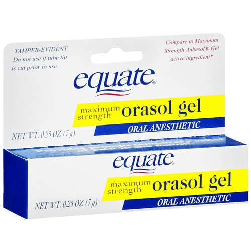 Equate 0.25 Oz. Oral Pain Orasol Gel