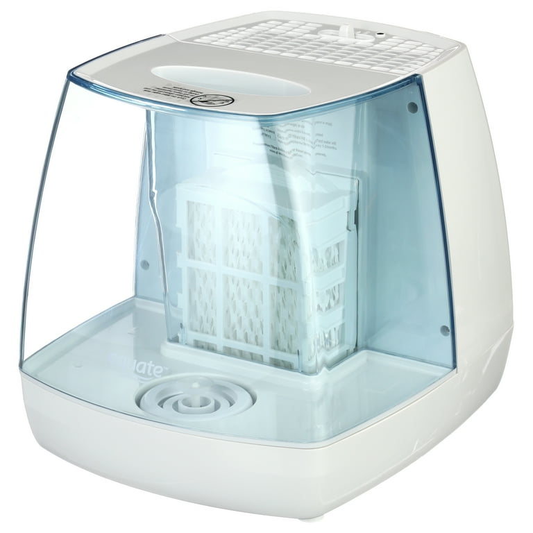Equate 1.1 Gallon 250 Sq ft Invisible Cool Mist Humidifier White Blue