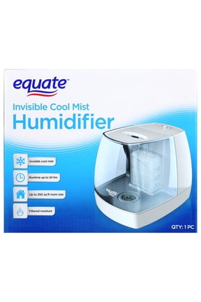 EQ2109-UL Invisible Cool Mist Humidifier, Filter Included, 1.1 Gallon, White & Blue