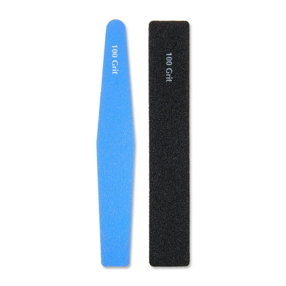 Equate 100/180-Grit Salon-Style Files, Black and Purple, 2 Count