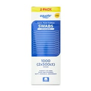 Equate 100% Pure Cotton Swabs, 500 Count, 2 Pack