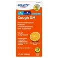 thumbnail image 1 of Equate 12 Hour Cough DM, Extended-Release Dextromethorphan Oral Suspension, Orange, 5 fl oz, 1 of 7