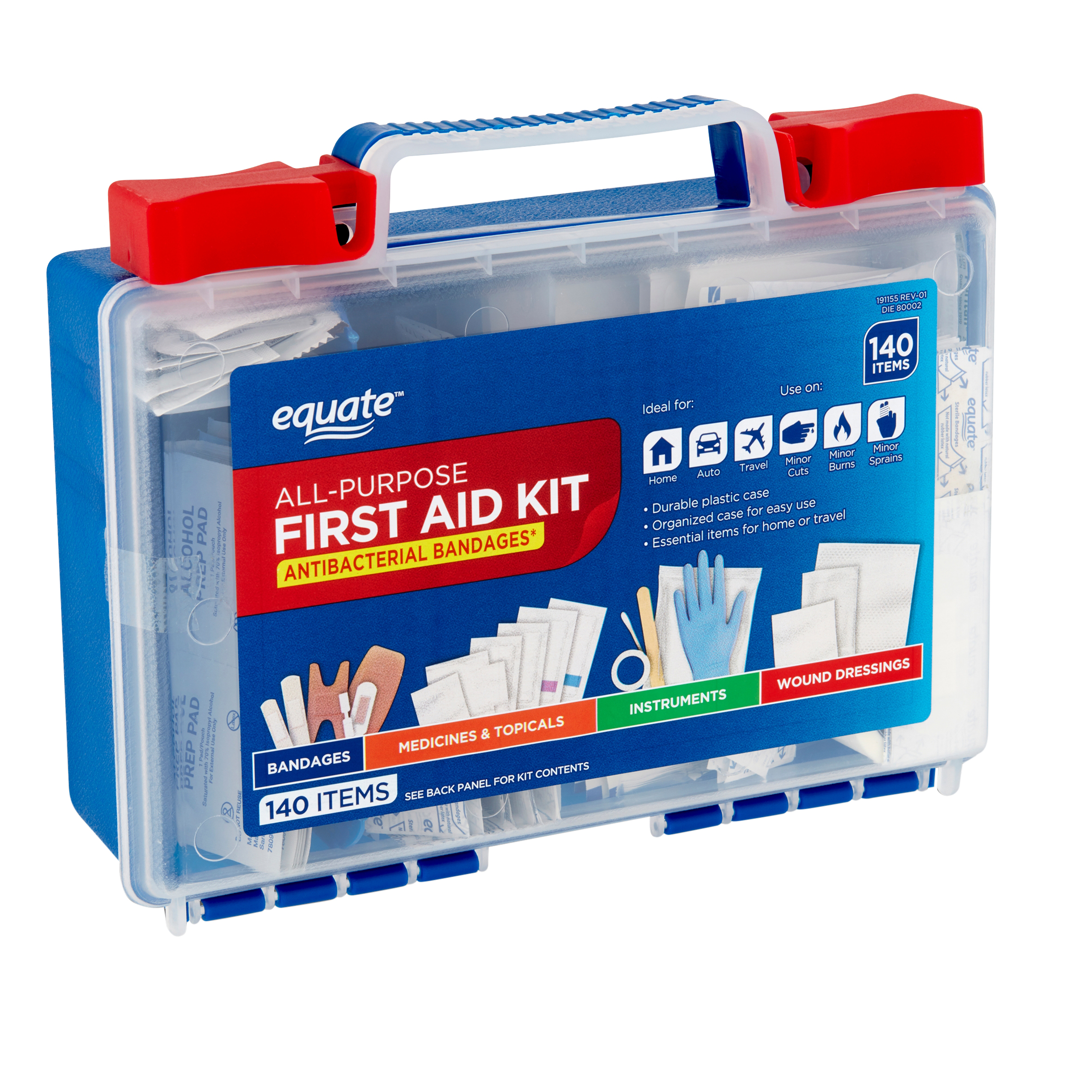 Equate 140pc All Purpose First Aid Kit - image 1 of 11