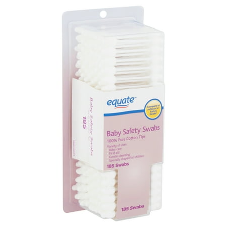 Equate 185ct Baby Safety Cotton Swabs
