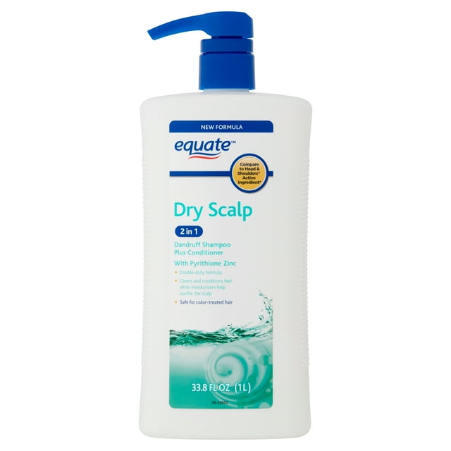 Equate 2In1 Dry Scalp Dandruff Shampoo & Conditioner, 33.8 fl oz