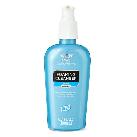 Equate 2-in-1 Foaming Cleanser for Face Care, 6.7 fl oz, Compare to Neutrogena® Fresh Foaming Cleanser®