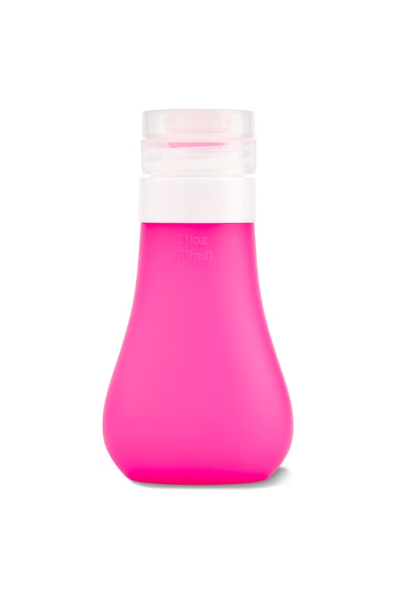 Silicone Travel Bottle for Toiletries, Color May Vary, 3 fl oz
