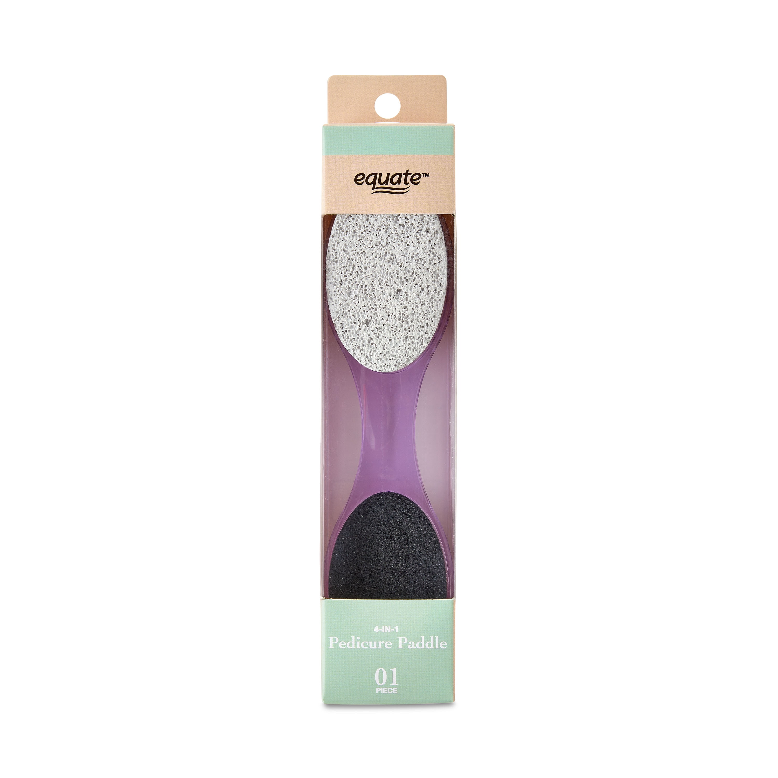 Equate 4in1 Pedicure Paddle, Foot Files Pumice Stones, P