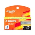 thumbnail image 1 of Equate Men's 5 Blade Refills, Cartridges Fit Equate 5 Blade & Gillette® Fusion® Handles (4 Count), 1 of 10