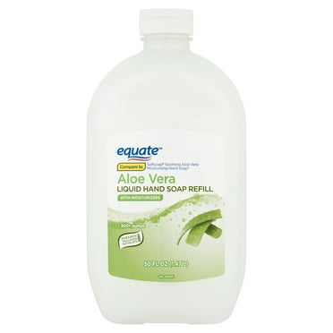 Equate Liquid Hand Soap, Aloe Vera, with Moisturizers, 50 fl oz, Compare to Softsoap® Soothing Aloe Vera Moisturizing Hand Soap