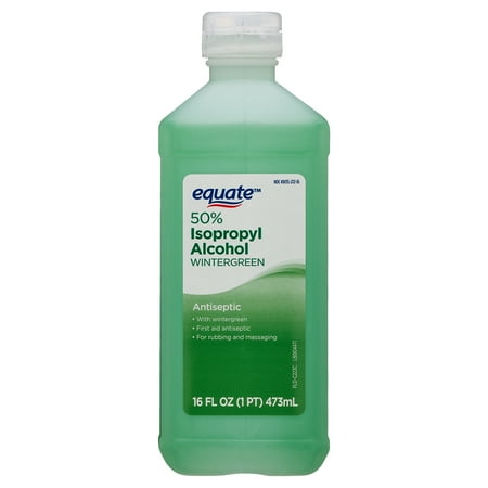 (2 pack) (2 Pack) Equate 50% Isopropyl Alcohol, Wintergreen, 16 Oz