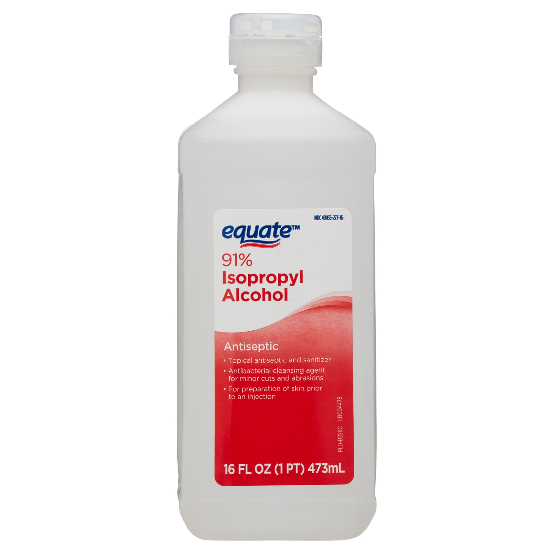 Equate 91% Isopropyl Alcohol Antiseptic, 16 fl oz
