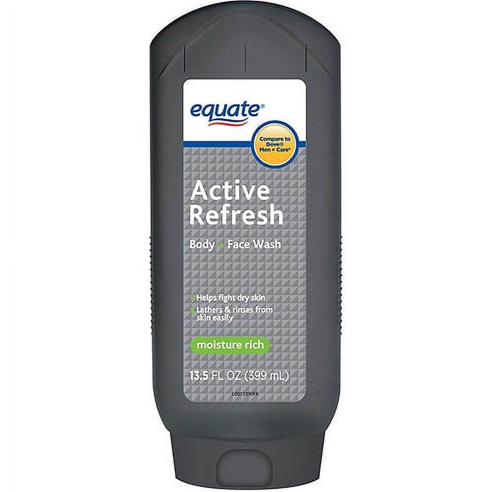 Equate Active Refresh Body + Face Wash, 13.5 fl oz