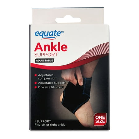 Equate Adjustable Ankle Brace Support One Size Black