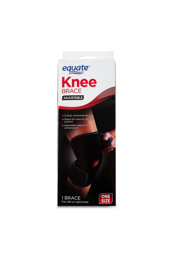 Adjustable Knee Brace for Support and Compression, One Size