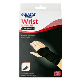 Equate Wrist Support, Adjustable, Black, One Size