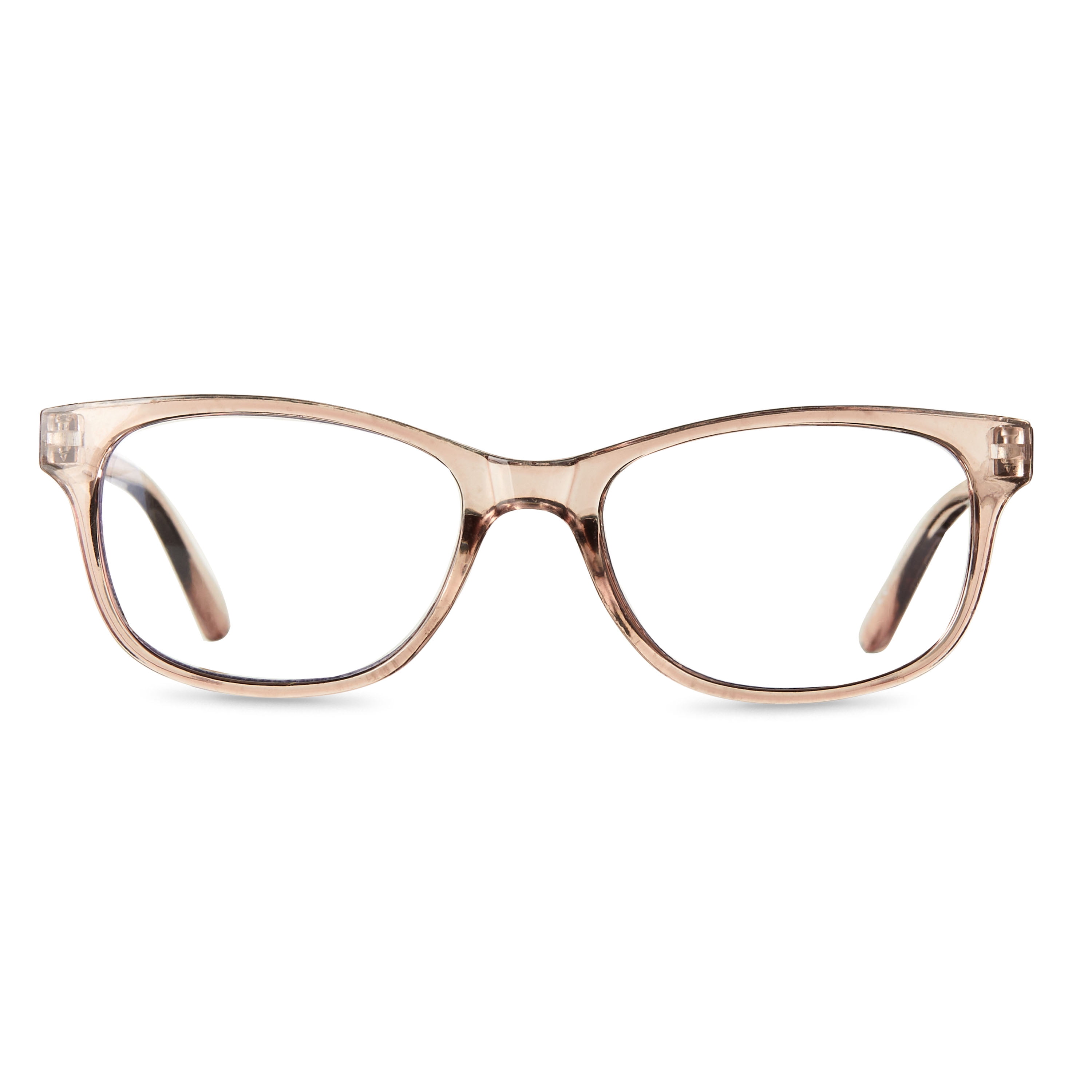 Equate Adult Blue Light Square Glasses, Light Pink