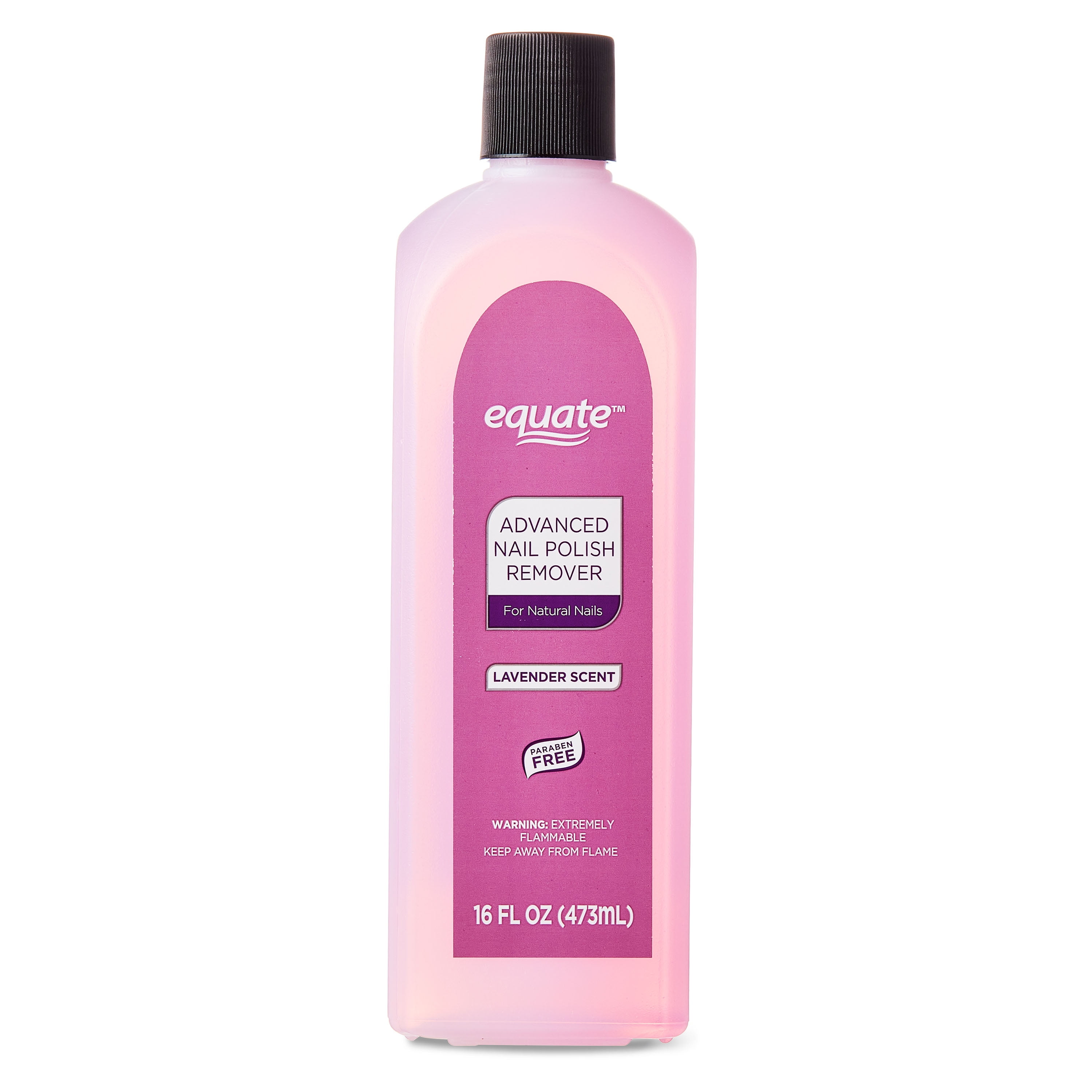 Equate Advanced Lavender Nail Polish Remover, Lavender Scent, 16 fl oz
