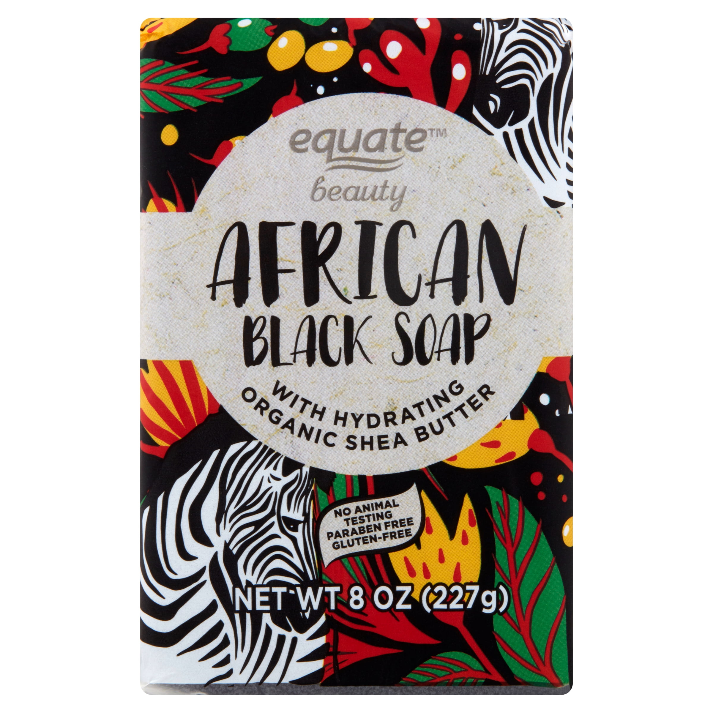 (2 pack) Equate African Black Bar Soap, 8 oz