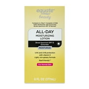 Equate All Day Moisturizing Lotion with SPF 15 Sunscreen for Face Care of Normal Skin, 6 fl oz, Compare to Olay® Complete UV365 Daily Moisturizer with Sunscreen Broad Spectrum SPF 15 Normal