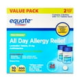 Equate Allergy Relief Loratadine Tablets 10 mg, Antihistamine, 300