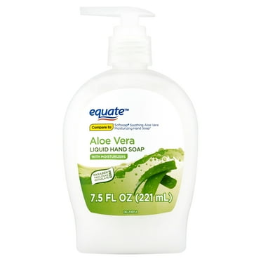 Equate Liquid Hand Soap, Aloe Vera, with Moisturizers, 7.5 fl oz, Compare to Softsoap® Soothing Aloe Vera Moisturizing Hand Soap