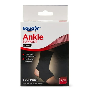 Equate Ankle Compression Brace Support, Unisex, Small / Medium