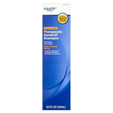 Equate Therapeutic Dandruff Shampoo with 2.0% Coal Tar for Scalp & Hair Care, 8.5 fl oz, Compare to Neutrogena® T/Gel® Therapeutic Shampoo Original Formula Active Ingredient