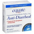 thumbnail image 1 of Equate Anti-Diarrheal Loperamide Hydrochloride Tablets, 2 mg, 24 Count, 1 of 4