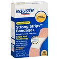 thumbnail image 1 of Equate Antibacterial Strong Strips Adhesive Bandages, 20 Ct, 1 of 2