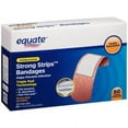 thumbnail image 1 of Equate Antibacterial Strong Strips Bandages, 60 Ct, 1 of 4