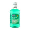 thumbnail interactive-video image 1 of Equate Green Mint Antiseptic Mouthwash for Bad Breath & Plaque Oral Care, 1.5L, Compare to Listerine® Freshburst® Active Ingredients, 1 of 8