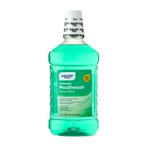 Equate Green Mint Antiseptic Mouthwash for Bad Breath & Plaque Oral Care, 1.5L, Compare to Listerine® Freshburst® Active Ingredients