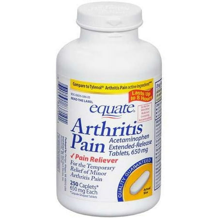 Equate Arthritis Pain Caplets, 250 Count