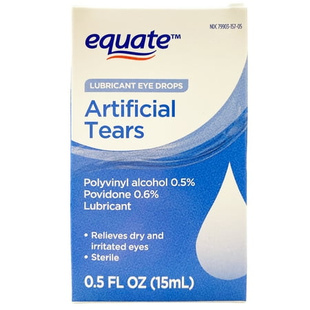 Equate Artificial Tears, Polyvinyl Alcohol 0.5%, 0.5 fl oz
