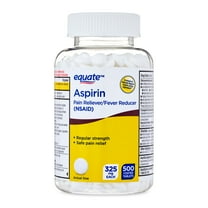 Equate Aspirin Pain Reliever/Fever Reducer Coated Tablets, 325mg, 500 Count, Compare to Genuine Bayer® Aspirin Active Ingedient
