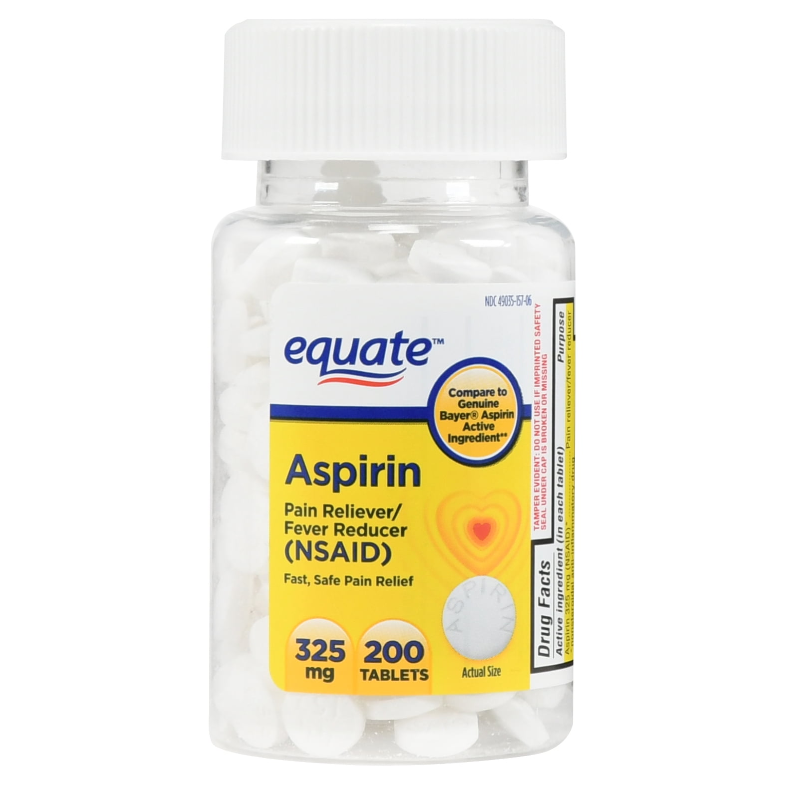 Equate Aspirin Tablets 325 Mg