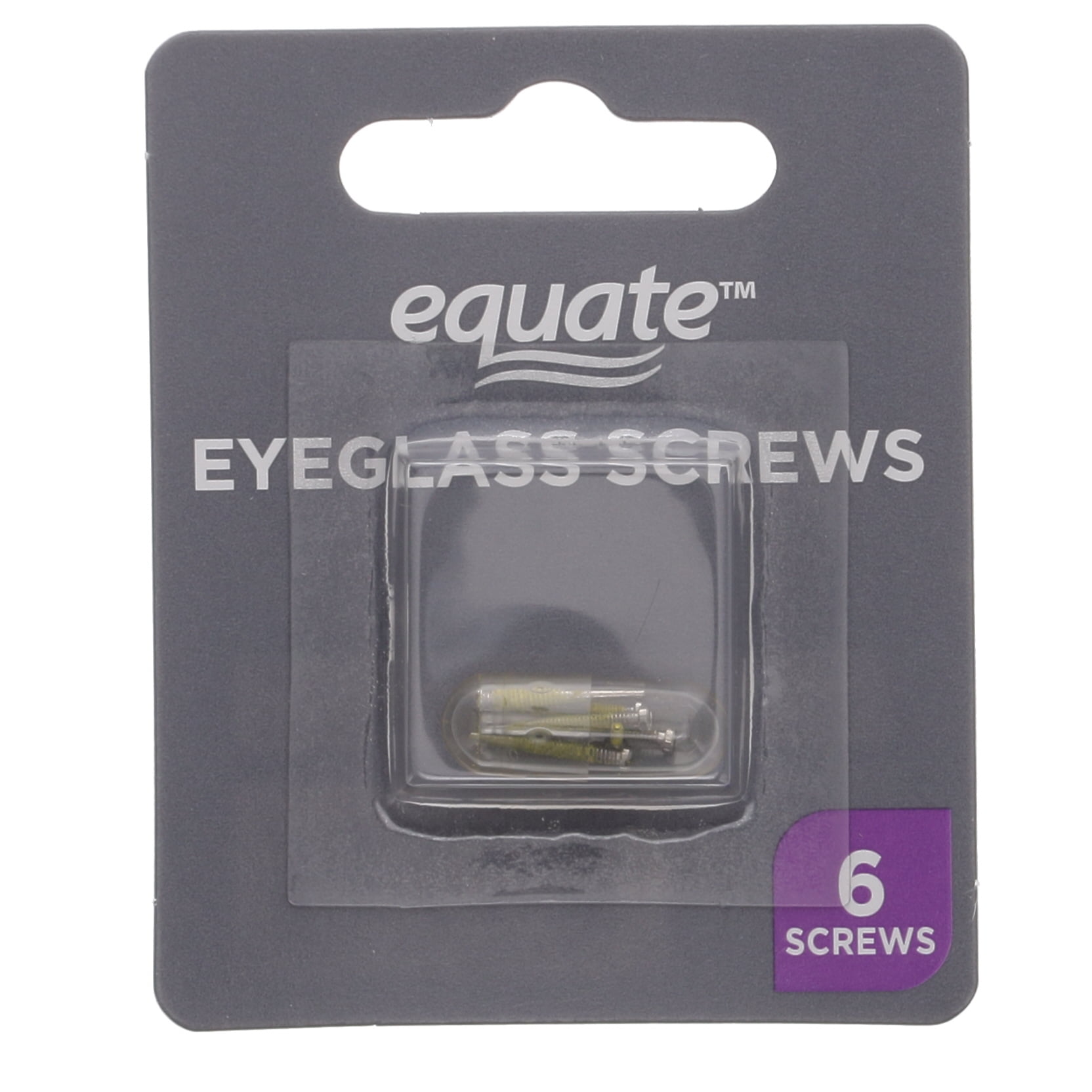 Equate Assorted Metal Eyeglass Screws, 6 Count