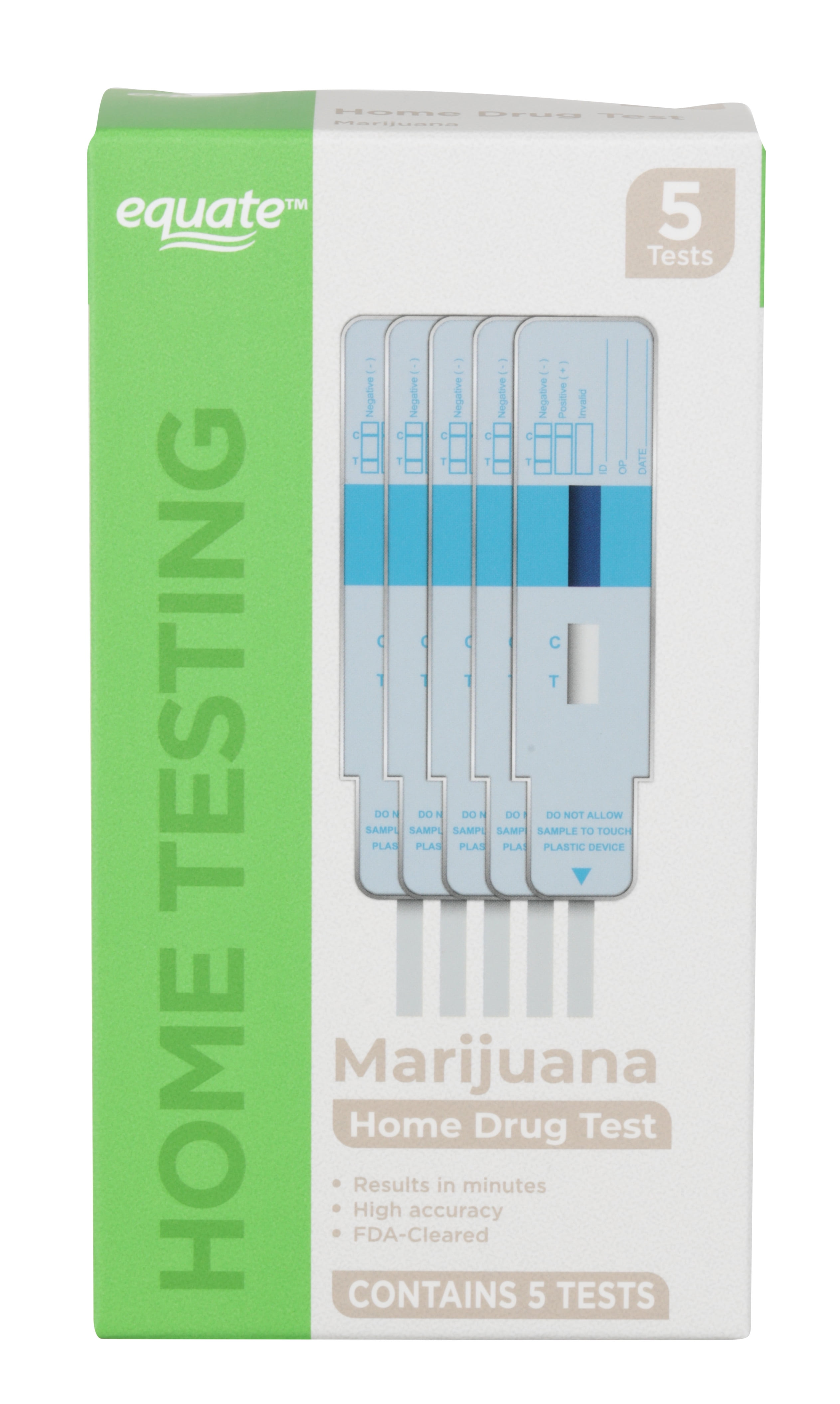 Equate Marijuana (THC) Home Drug Test, 5 Tests