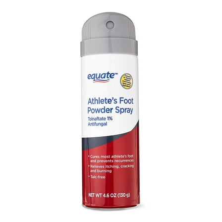 Equate Athlete's Foot Antifungal Powder Spray, Tolnaftate 1%, 4.6 oz, Compare to Tinactin® Athlete's Foot Powder Spray Active Ingredient