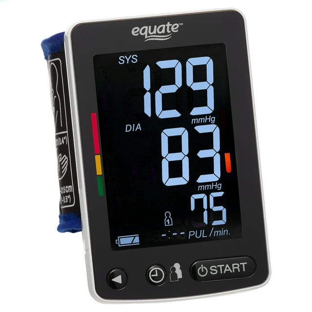 Equate BP6500 Wrist Blood Pressure Monitor with Bluetooth