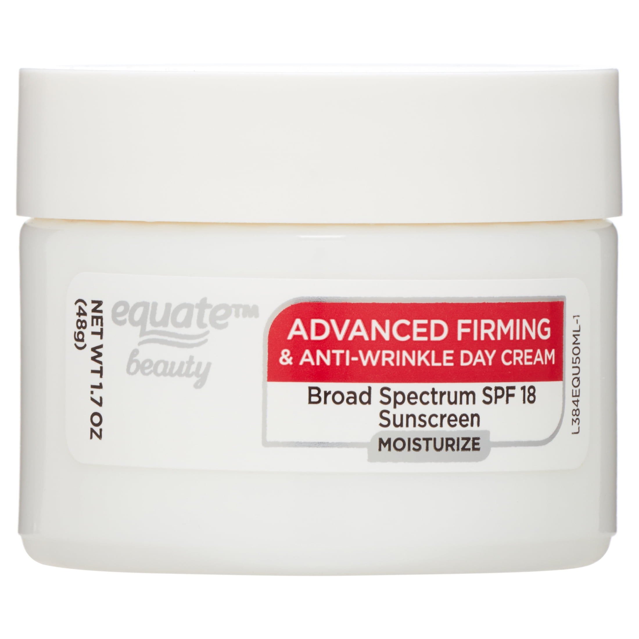 Equate Beauty Advanced Firming Anti-Wrinkle Moisturizer Day Cream, SPF 18, 1.7 oz