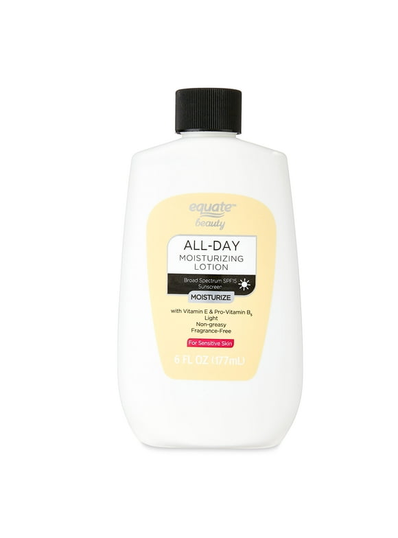 Equate Beauty All-Day Moisturizing Lotion for Sensitive Skin, 6 fl oz