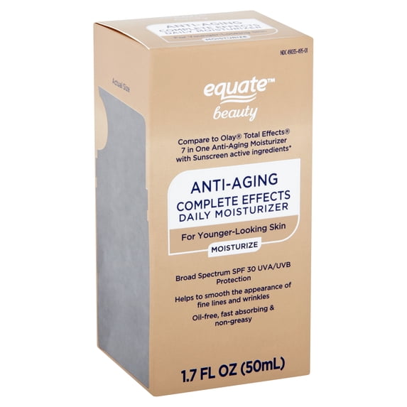 Equate Beauty Anti-Aging Complete Effects Daily Moisturizer, SPF 30, 1. ...