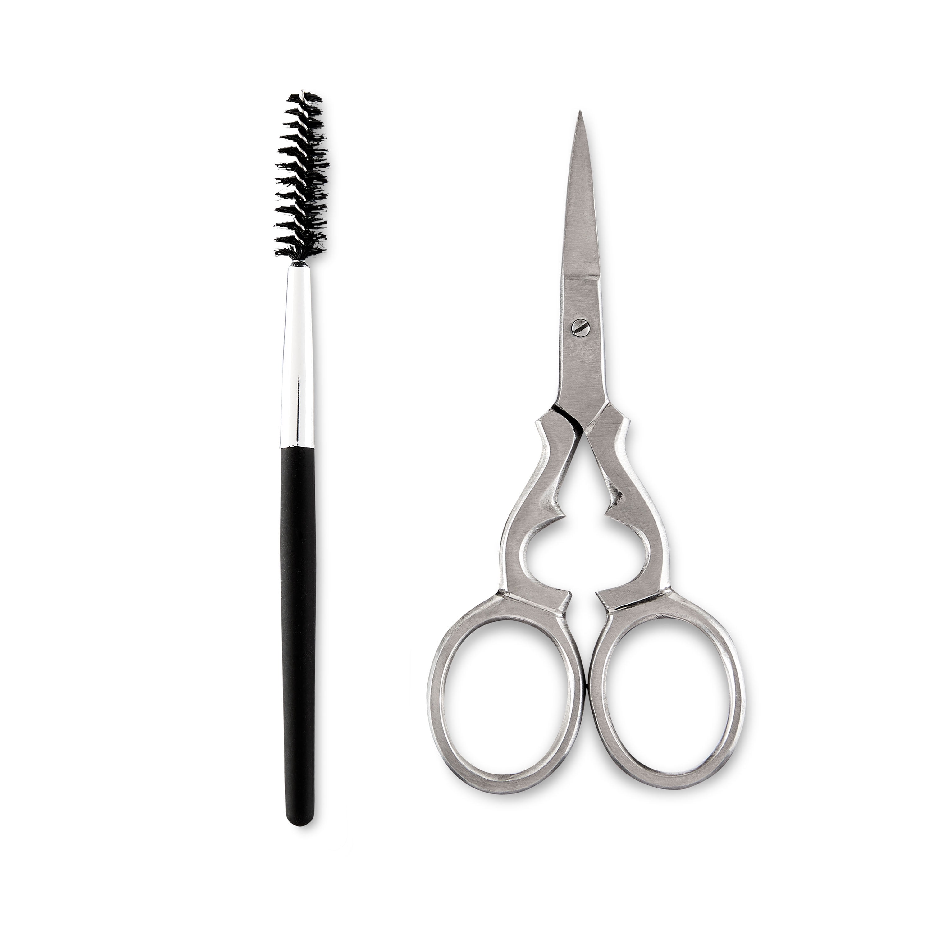 Equate Beauty Brow Scissors & Brush Unisex 2 Pieces