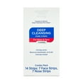 Equate Deep Cleansing Pore Strips for Nose & Face Combo Pack, 14 Count
