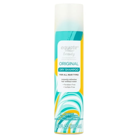 Equate Original Dry Shampoo for Hair Care Without Water of All Hair Types, 10.1 fl oz, Compare to Batiste® Original Dry Shampoo